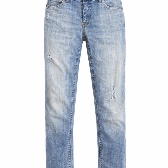 7 For All Mankind Denim - 7 For All Mankind Skinny Jeans Womens 26 Low Rise Stretch Blue Distressed